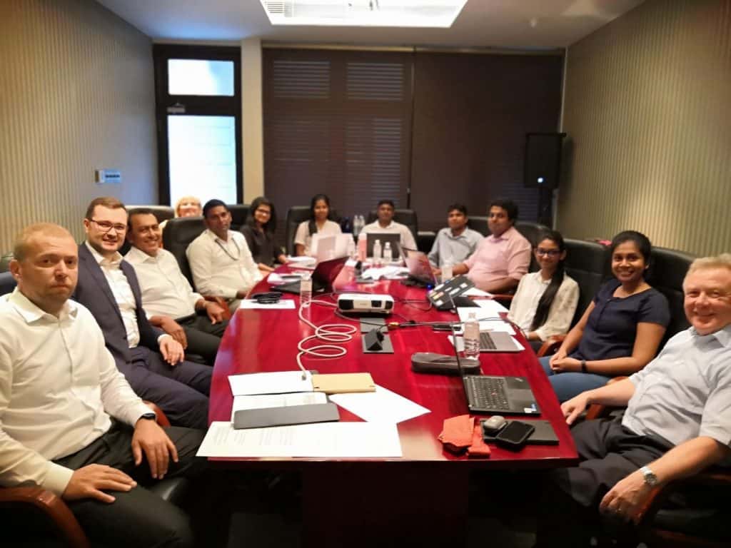 Cyer4Dev experts join Sri Lankan CERT or workshop and meeting to develop a 2020 strategic cyber plan.
